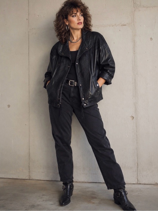 Winlit Jackets & Blazers - Vintage Black Med Winlit 100% Genuine Leather Jacket